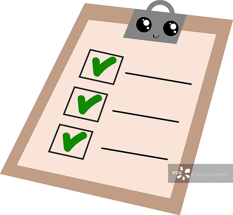 绿色书写板微笑表情符号图片素材