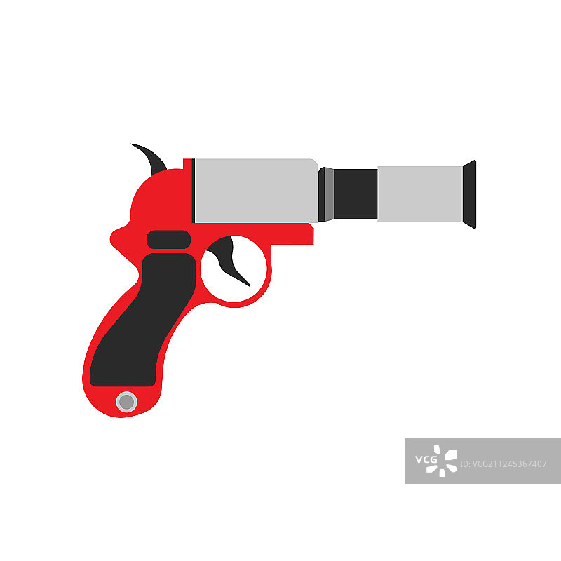 信号枪手枪SOS信号警告图标图片素材