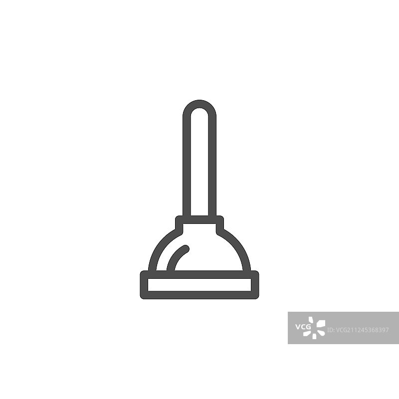 管道疏通器线条图标图片素材