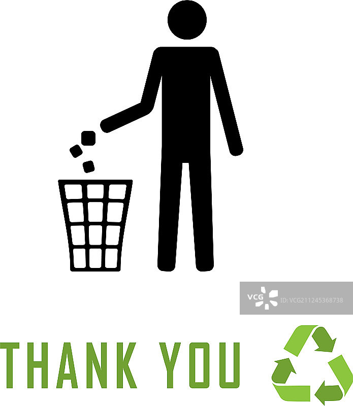 请勿乱扔垃圾标志图片素材