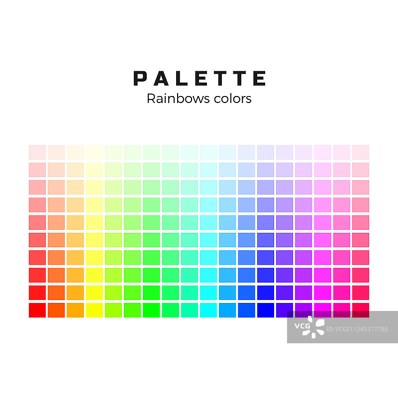 彩虹色离散集合图片素材