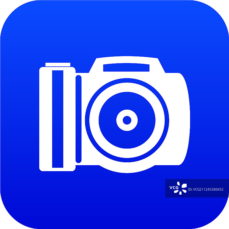 蓝色数码相机图标图片素材