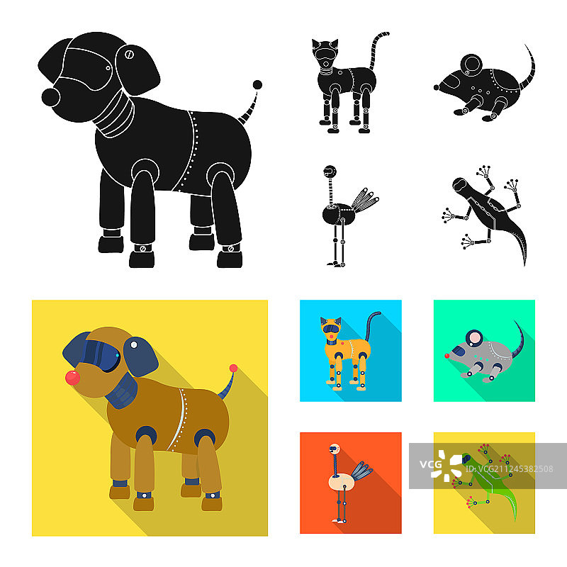 玩具科学图标套装图片素材