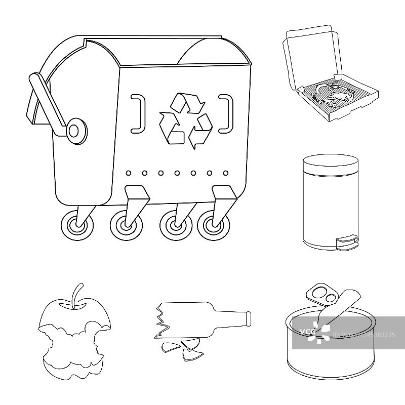 垃圾和生态符号图片素材