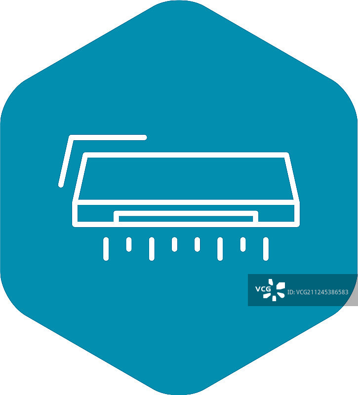 空调图标轮廓样式图片素材