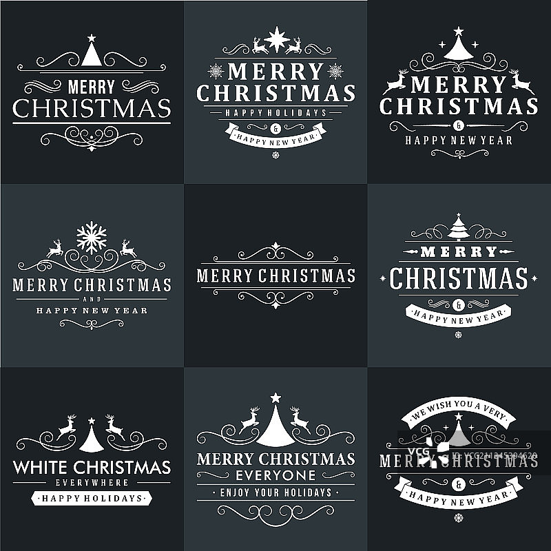 圣诞快乐，新年快乐图片素材