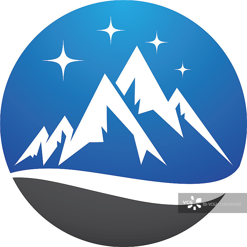 山峰Logo模板图片素材