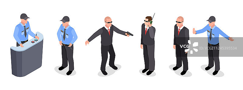 2.5D警卫和警察图片素材