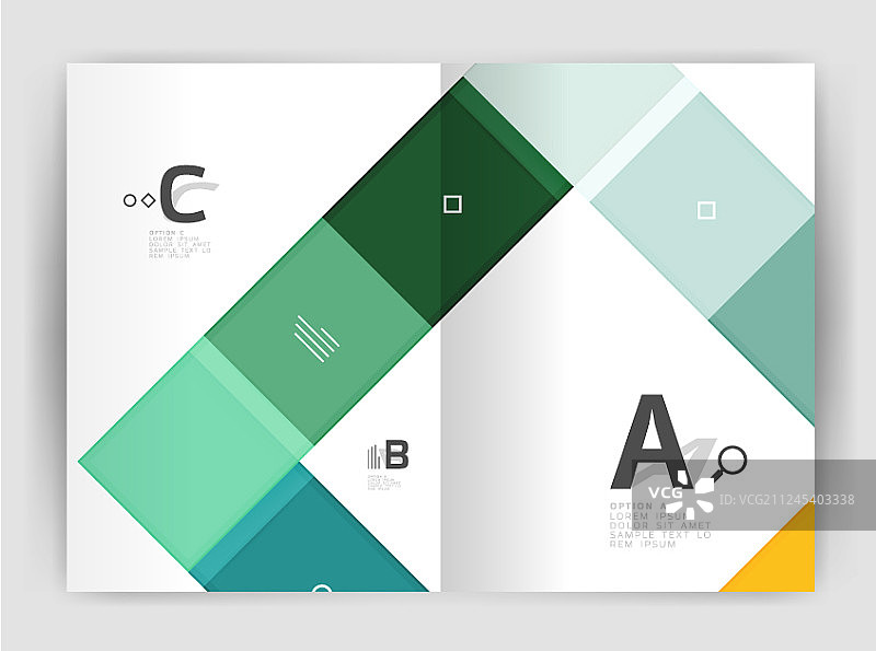 A4尺寸商务正反面设计图片素材