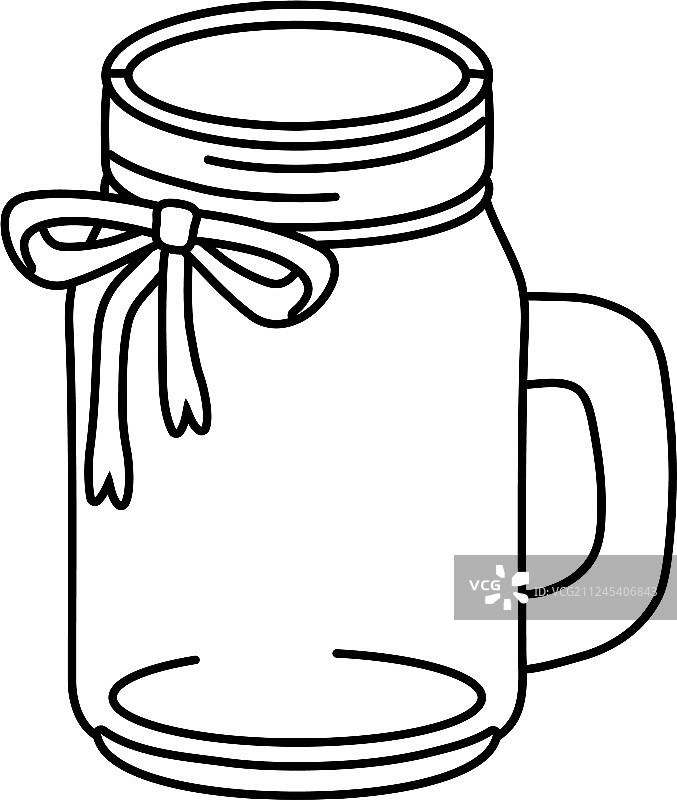 梅森罐卡通图片素材