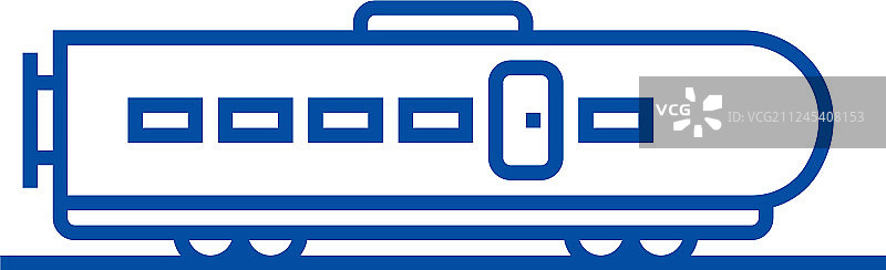 现代列车线路图标概念图片素材