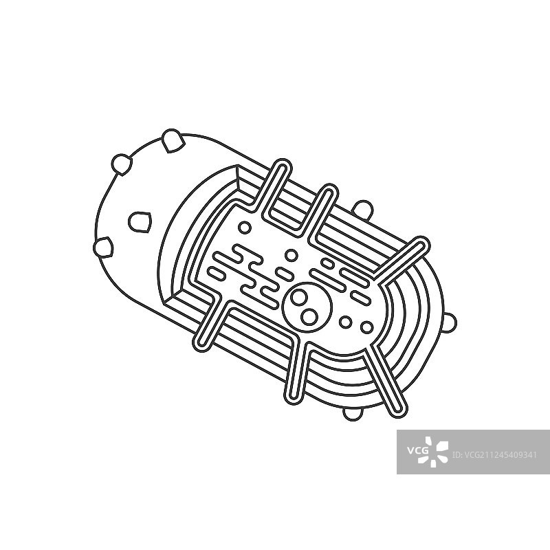 细菌细胞解剖图片素材