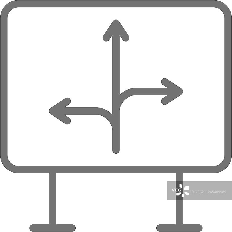 指向不同方向（西北）的路标图片素材