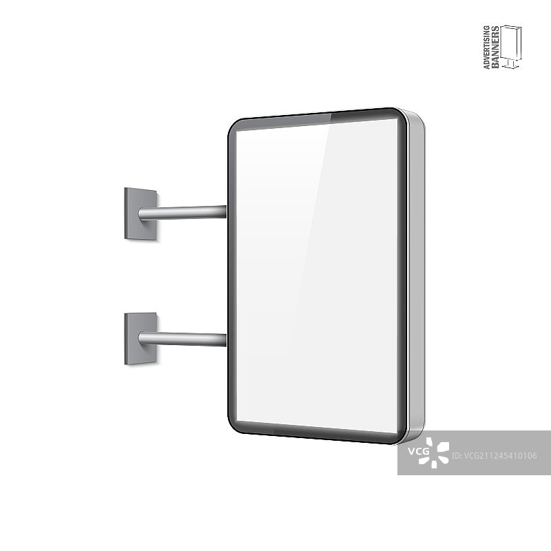 逼真灯箱模板图片素材