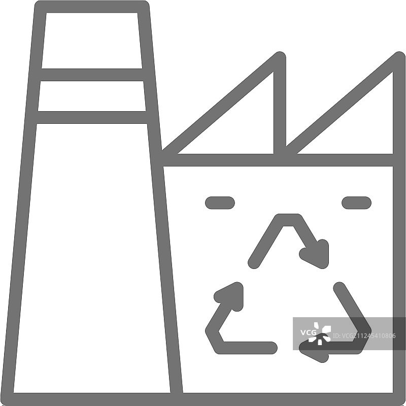 植物回收工业垃圾工厂图片素材