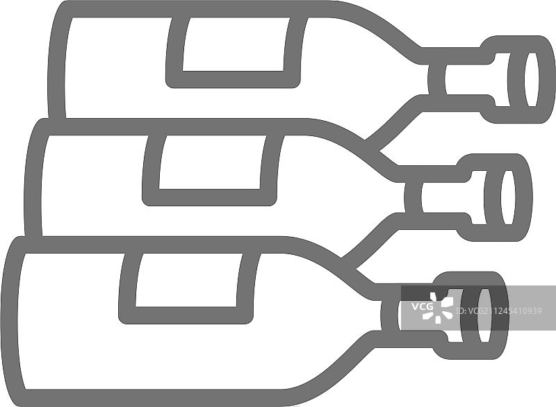 葡萄酒酒精线条图标图片素材