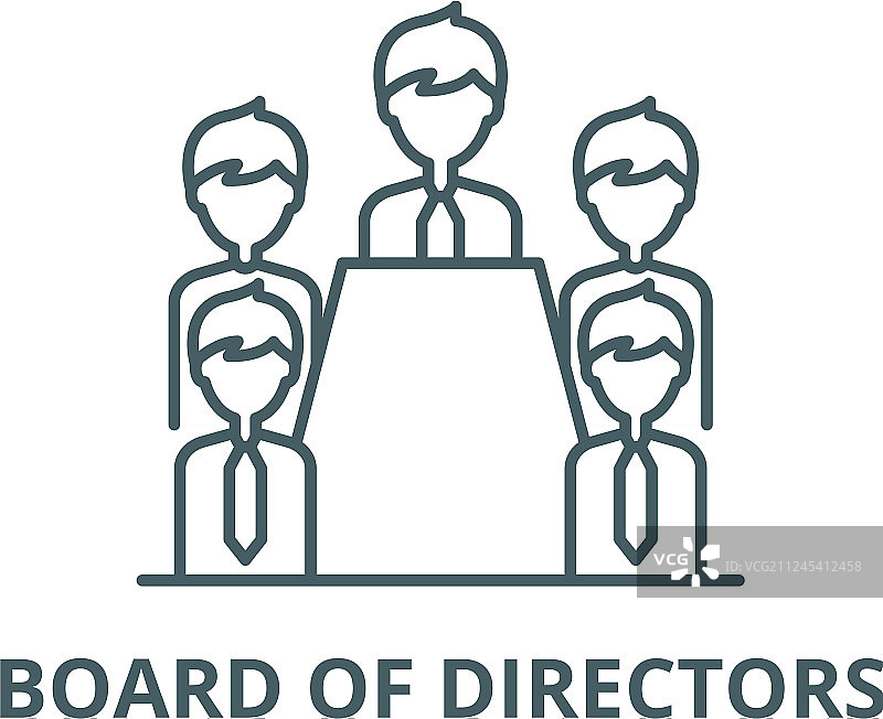 董事会直线图标图片素材