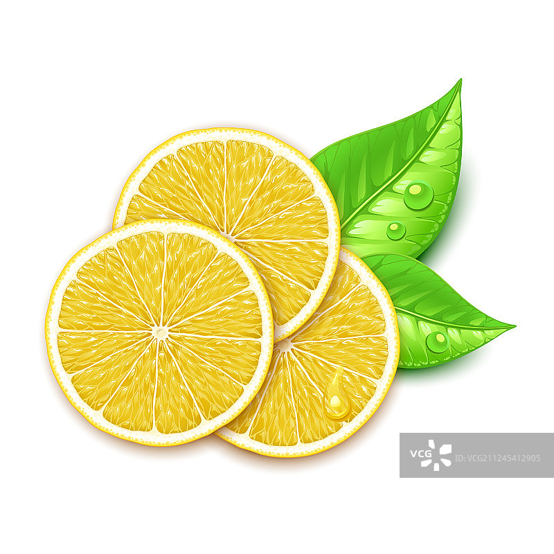 柠檬切片图片素材