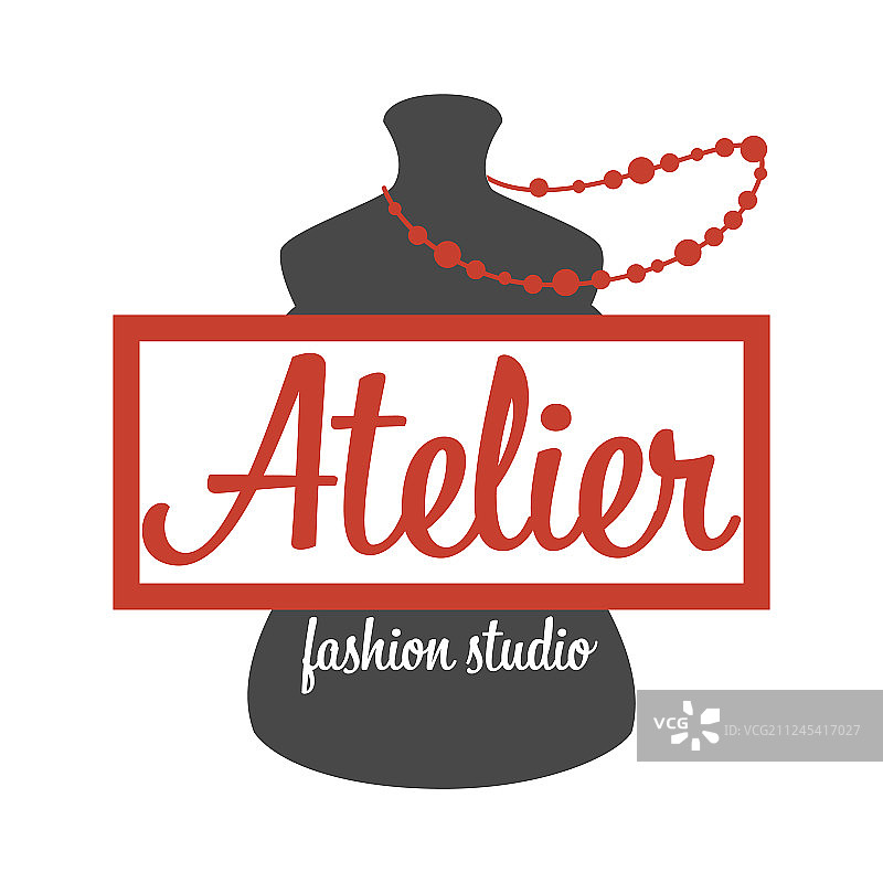 时装工作室人体模型和珠子图片素材