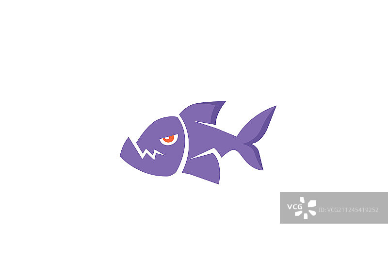 创意食人鱼logo图片素材