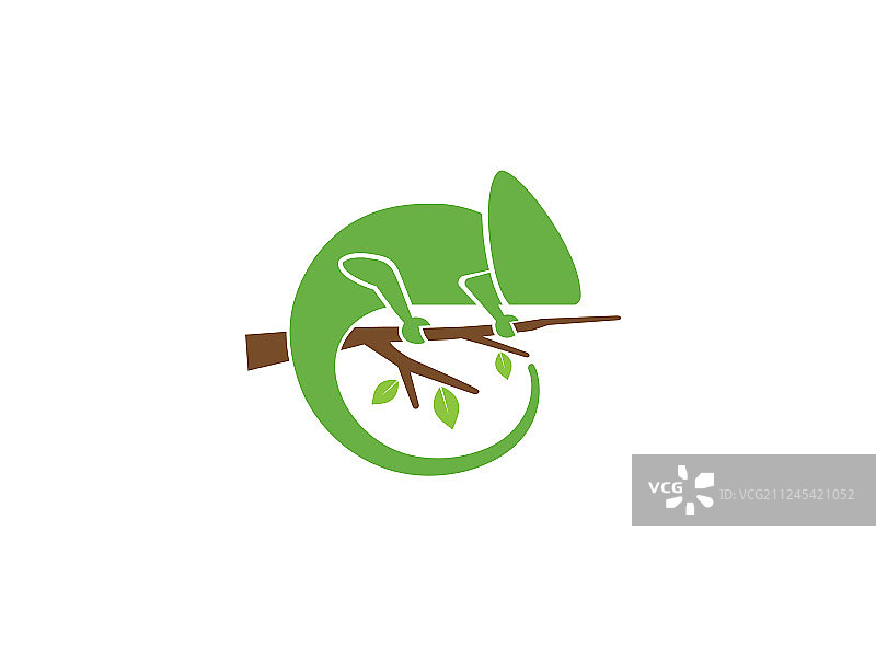 创意变色龙Logo图片素材