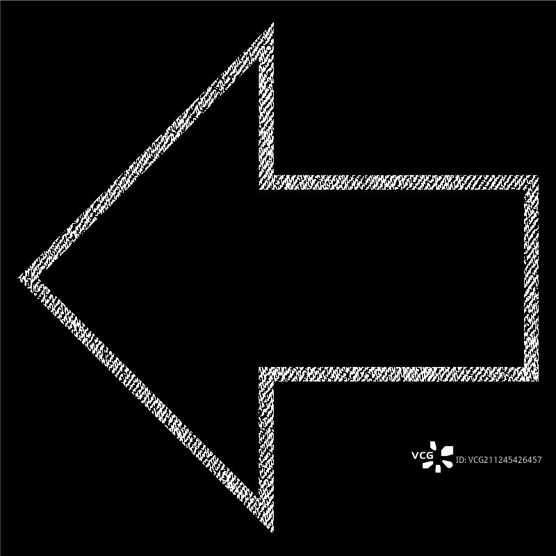 箭头左 Fabric纹理图标图片素材