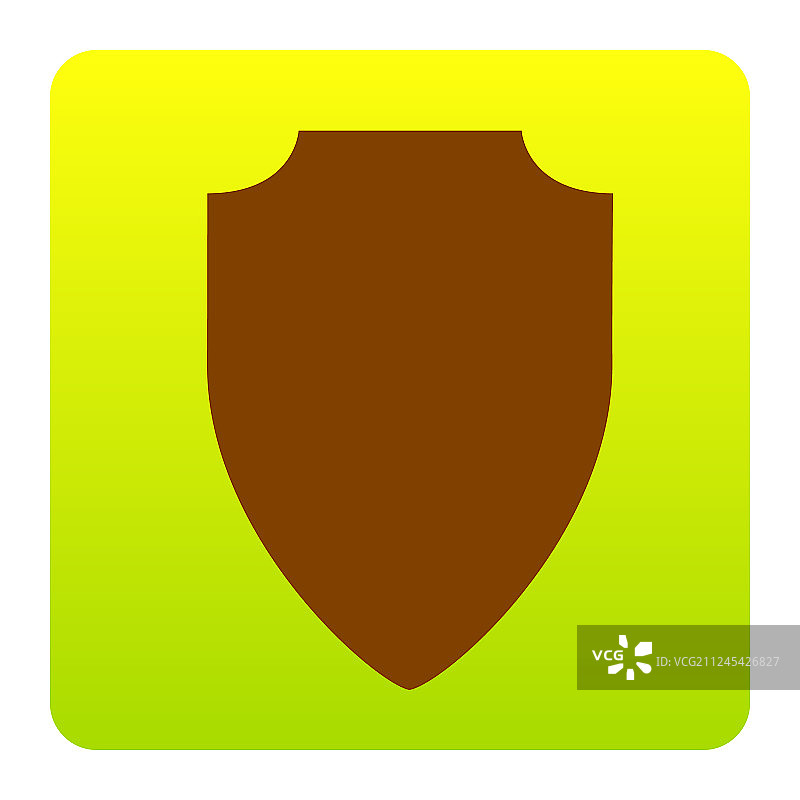 棕色盾牌图标图片素材
