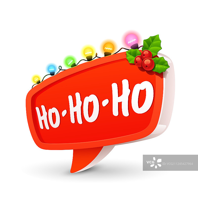 圣诞节语音气泡图片素材
