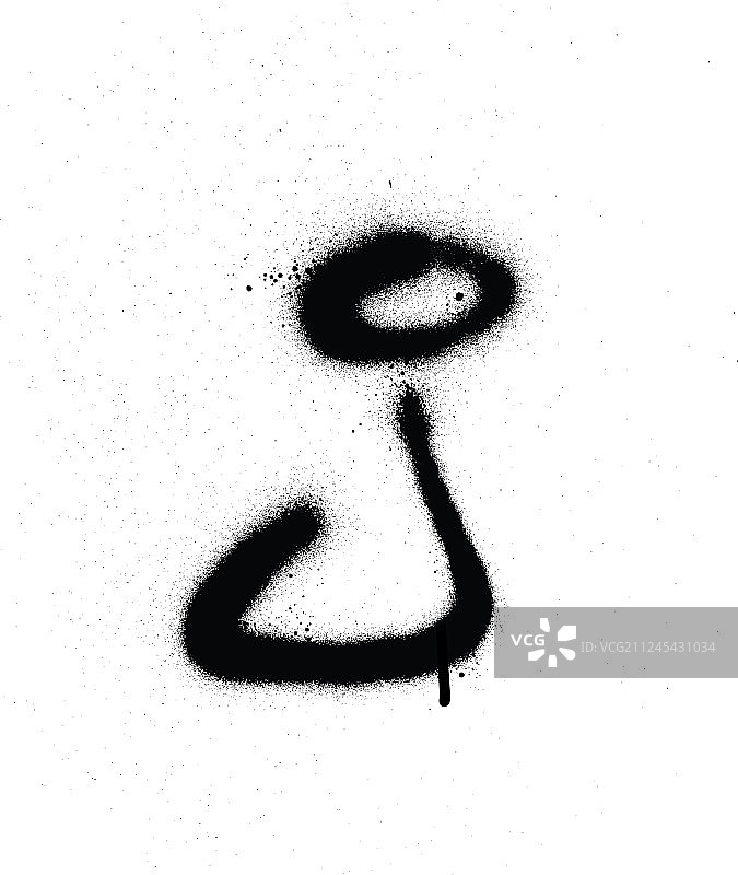 黑色喷绘J字体泄漏涂鸦图片素材