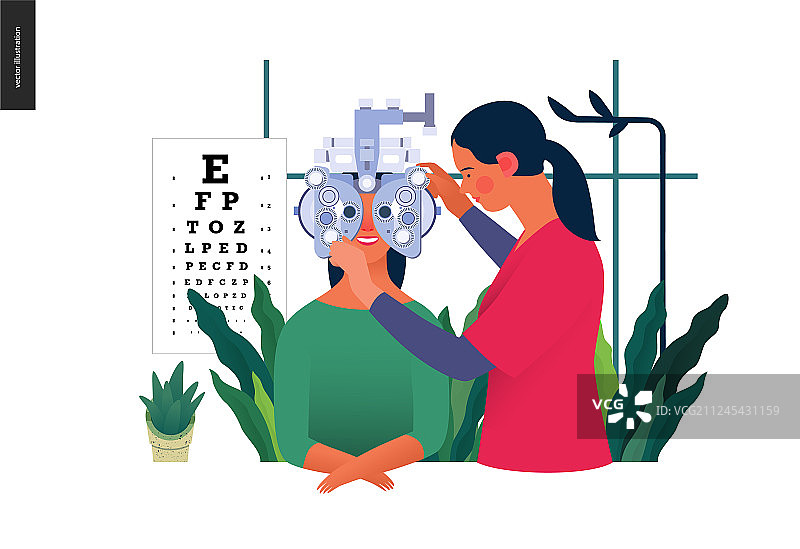 医疗检测模板：视力检测图片素材