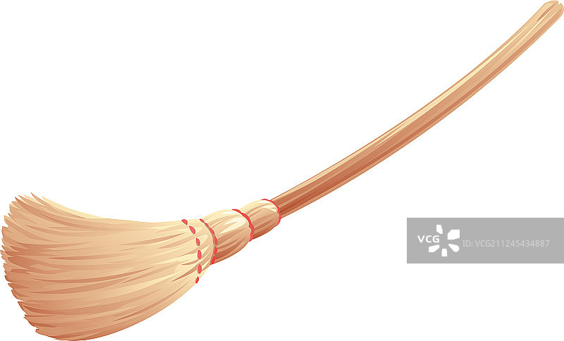 孤立的女巫扫帚图片素材