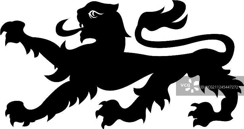 狮子纹章纹身图片素材