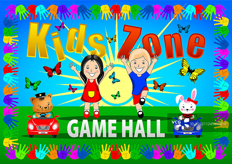 儿童游乐区banner海报图片素材
