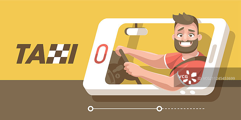 司机通过智能手机微笑图片素材