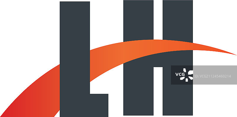 首字母重叠设计标志图片素材