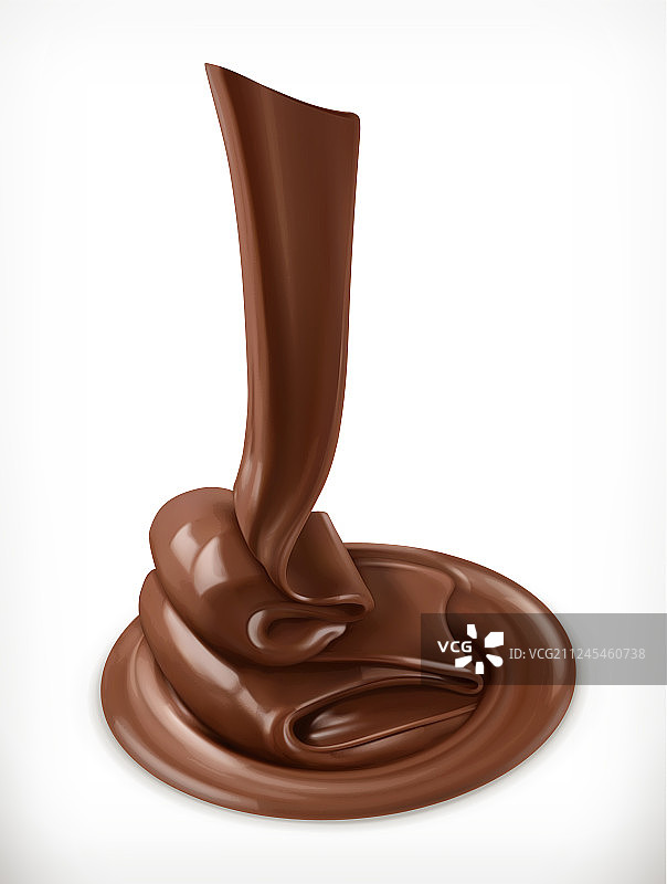 融化巧克力奶油黄油漩涡图案图片素材