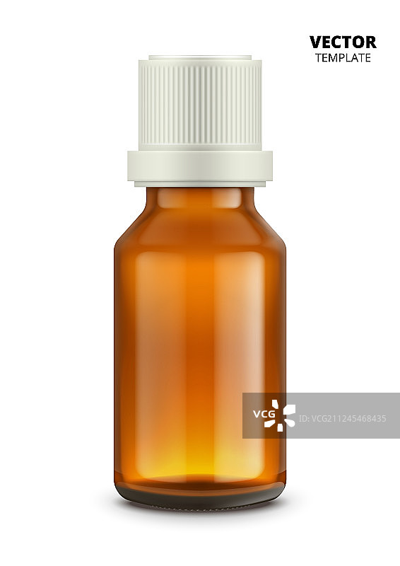 白色背景上的医疗药瓶图片素材