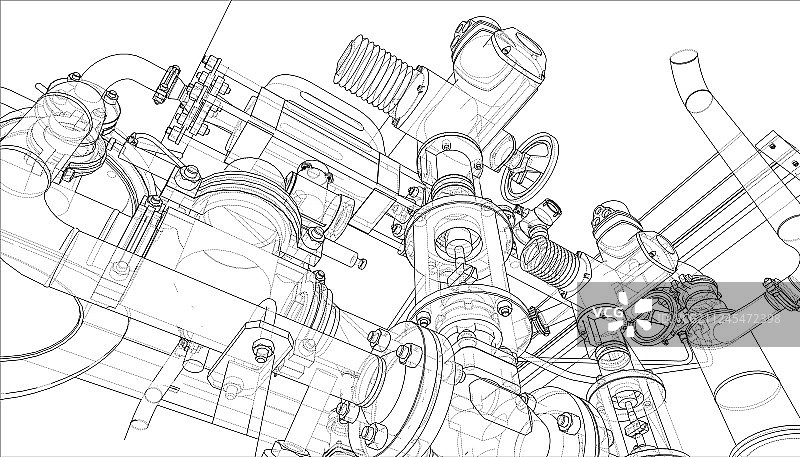 工业设备草图图片素材