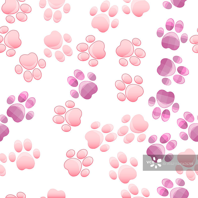 带爪子的猫和狗爪印图片素材