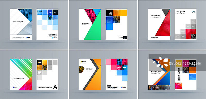 抽象跨页宣传册素材设计图片素材