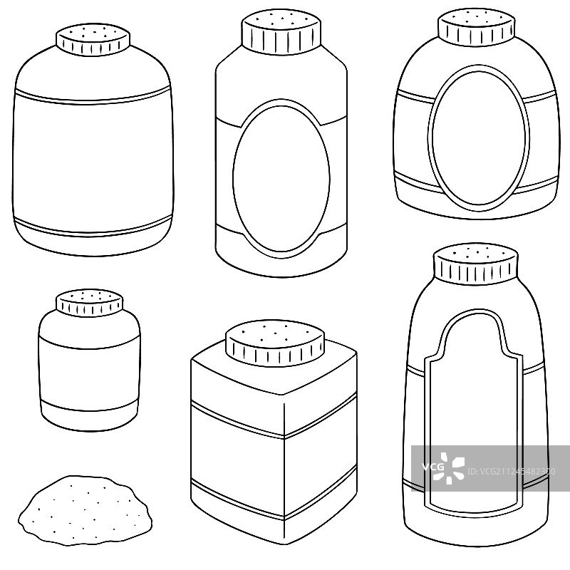 爽身粉套装图片素材