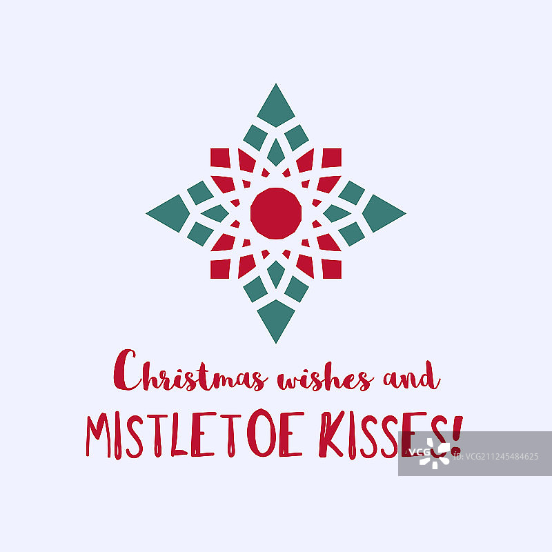 带有几何装饰的圣诞贺卡图片素材