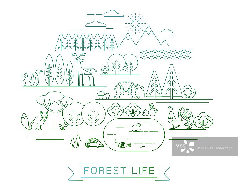 森林生活图片素材