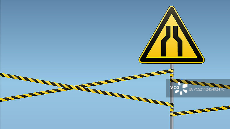 小心，狭窄的通道，危险图片素材