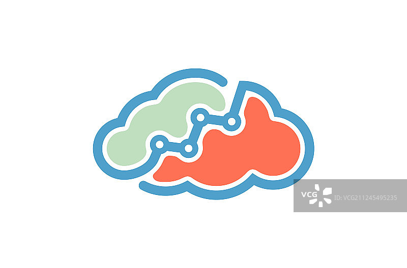 云朵统计logo图片素材