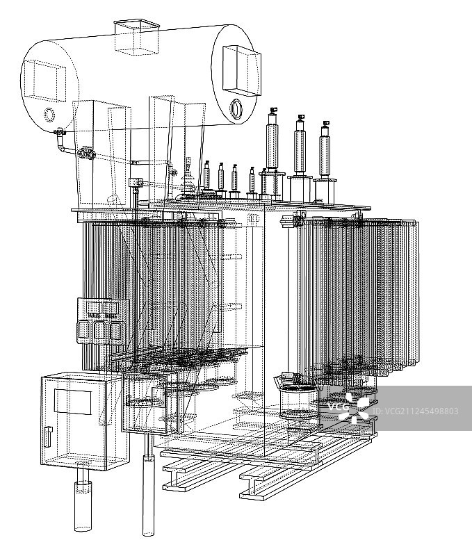 高压变压器概念图片素材
