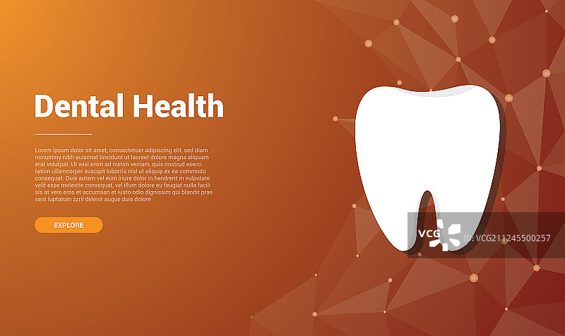 牙科牙齿横幅模板设计图片素材