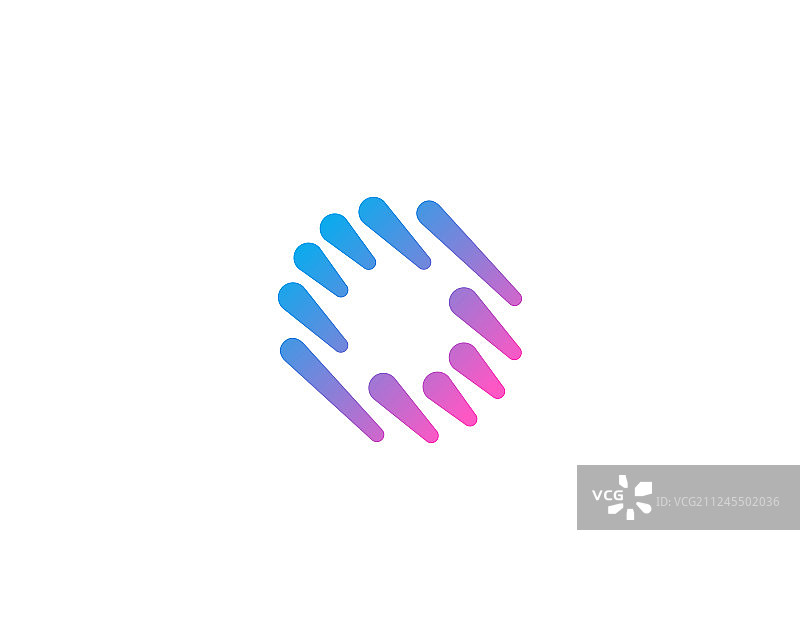字母O抽象商务logo图标设计图片素材