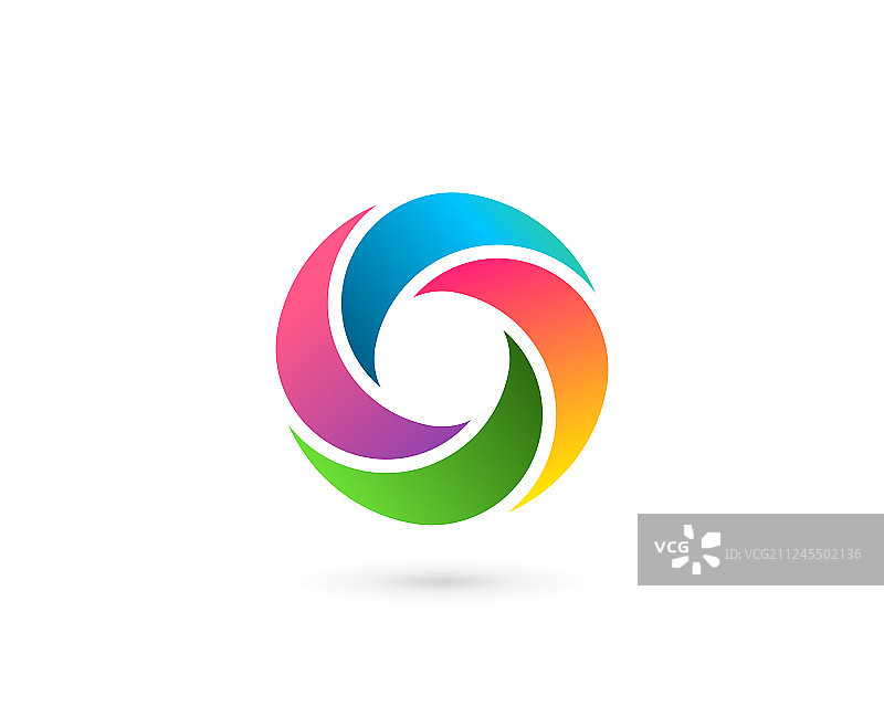 字母O抽象商务logo图标设计图片素材