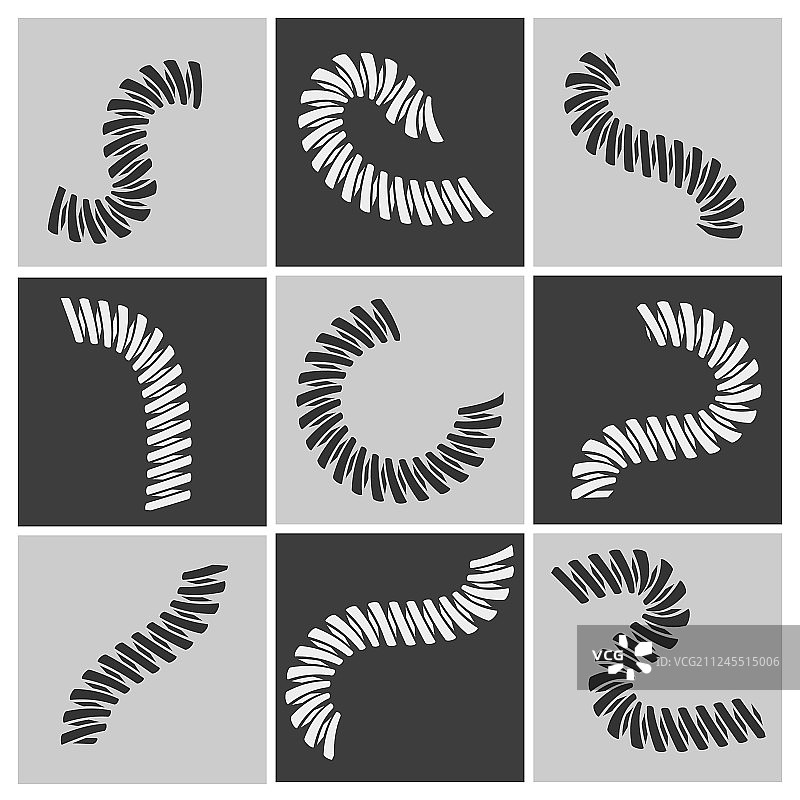 弹性弹簧套装图片素材